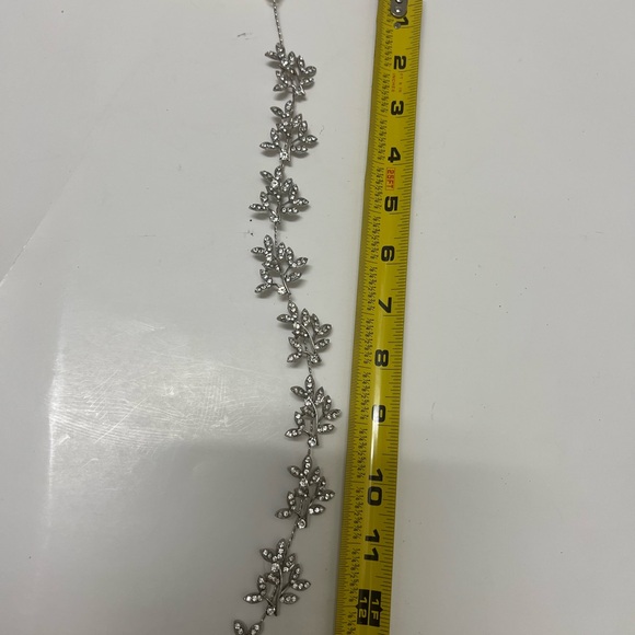 BABEYOND Bridal Handmade Wedding Hair Vine Crystal Floral Leaf Headband - Picture 7 of 8